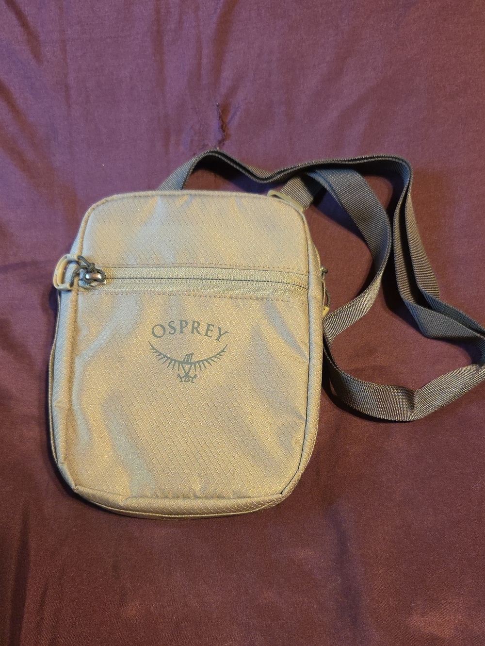 OSPREY Tan Compact Crossbody Belt Bag